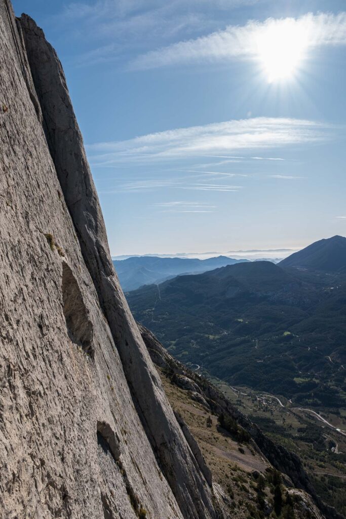 Limestone wall of Pedraforca