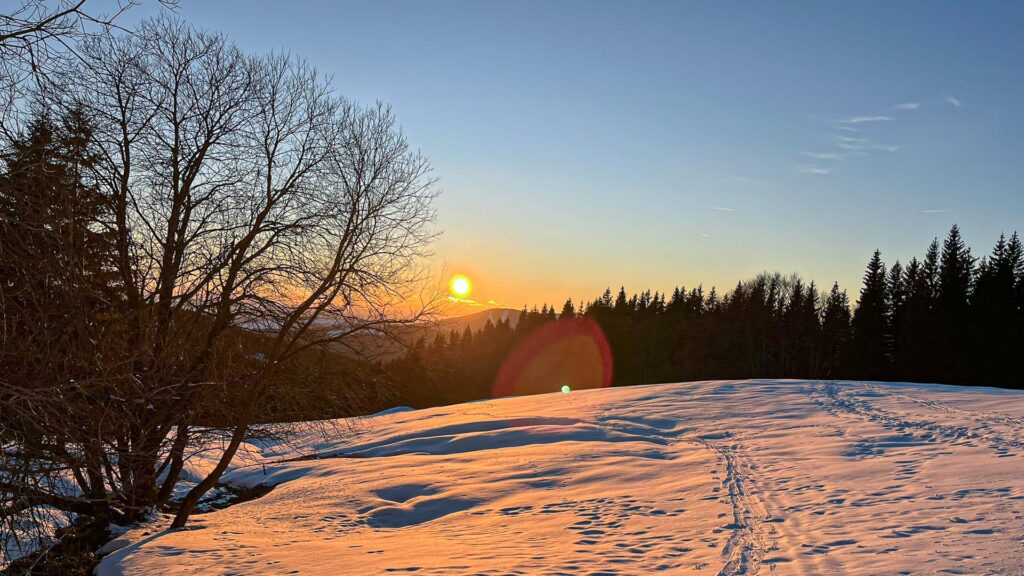 Sunset in Krkonose National Park